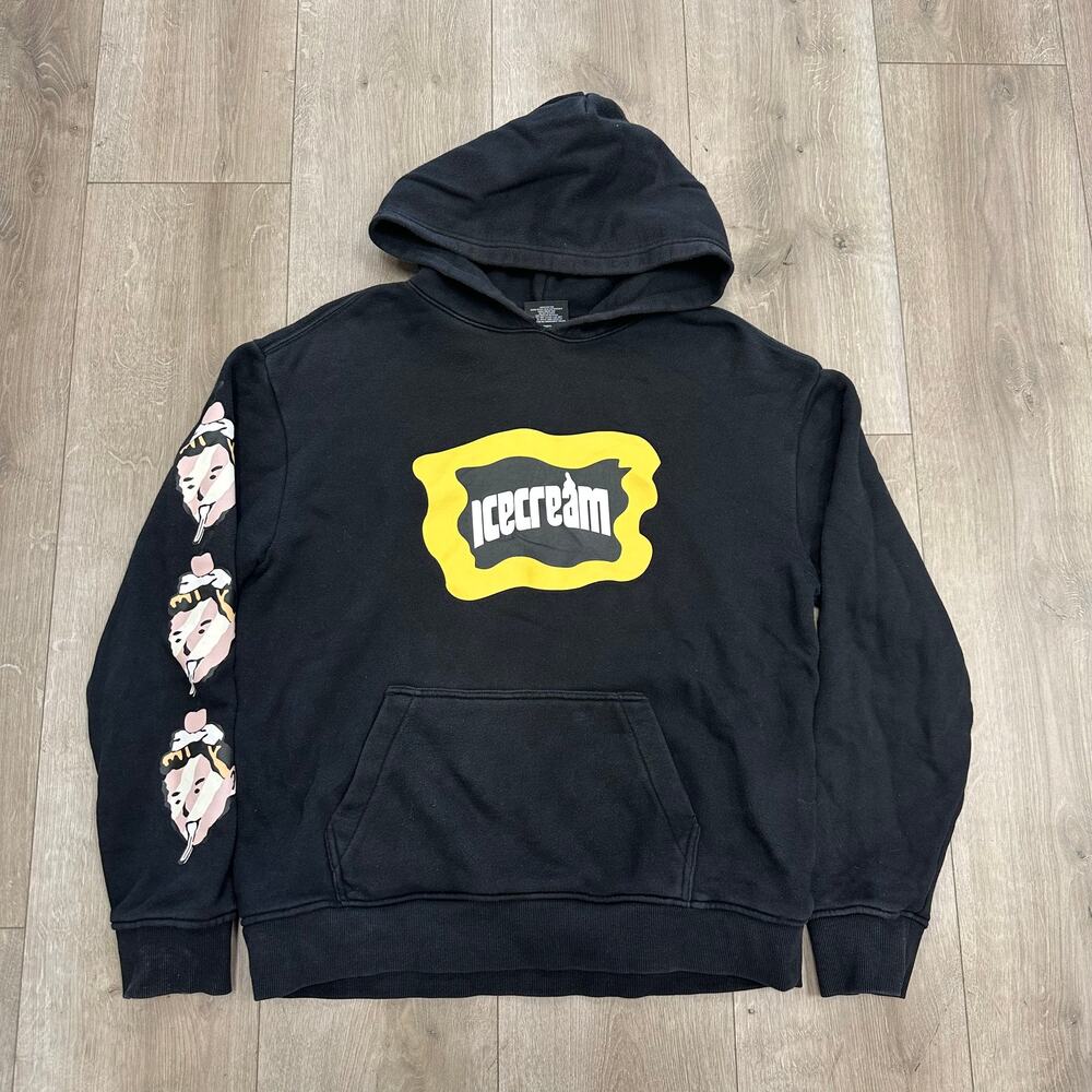 Ice Cream Head Logo Arm Sleeve Hoodie Sweater Size Medium M B20